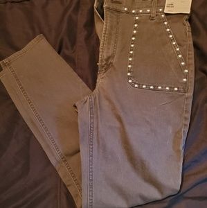 NWT Express High Waisted Embellished Jeggings 6